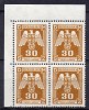 Böhmen Und Märhen - Dienstmarken - 1943 - Michel N° 13 ** Bloc De 4, Coin De Feuille - Nuovi