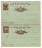 Intero Postale Umberto I  UPU C.10 Per L'estero- Filag. "C7" - DOMANDA + RISPOSTA NUOVA - Stamped Stationery