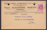 Belgium Bois Du Nord, D'Amerique & Du Pays Scieries Mécaniques Veuve LEXANDRE MARTIN Frameries 1927 Card HAREN (2 Scans) - Lettres & Documents