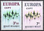 1972 - BELGIO / BELGIUM - EUROPA CEPT - LE STELLE / STARS - 2 FRANCOBOLLI. MNH - 1972