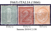 Italia-F00663 - 1866 - Sassone: N. T.14, T.15, T.17 (+) Hinged - Privi Di Difetti Occulti. - Mint/hinged