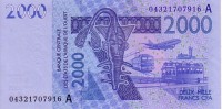 COTE D'IVOIRE    2 000 Francs  Emission De 2003   Pick 116Aa  Signature 32     ***** BILLET  NEUF ***** - Costa D'Avorio