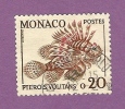 MONACO TIMBRE N° 542 OBLITERE POISSONS DU MUSEE OCEANOGRAPHIQUE - Oblitérés