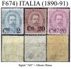 Italia-F00674 - 1890/1891 - Sassone: N.56/58 (+) MLNH - Privi Di Difetti Occulti. - Mint/hinged