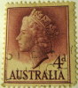 Australia 1955 Queen Elizabeth II 4d - Used - Oblitérés