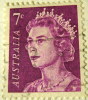Australia 1966 Queen Elizabeth II 7c - Used - Oblitérés