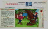 Forest Tree Logging Operation,CN 06 Jilin Knowledge Competition Of Safe Production Advertising Pre-stamped Card - Unfälle Und Verkehrssicherheit