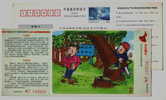 Forest Tree Logging Operation,CN 06 Jilin Knowledge Competition Of Safe Production Advertising Pre-stamped Card - Accidents & Sécurité Routière