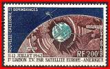 NEW CALEDONIA 1962 TELSTAR ISSUE SC# C33 VF MNH SPACE, MAPS - Unused Stamps