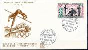 NEW CALEDONIA  1964 OLYMPIC GAMES TOKYO SC#C38 FDC WRESTLING = SCARCE - Lettres & Documents