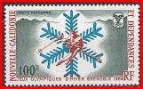 NEW CALEDONIA 1967 WINTER OLYMPICS / GRENOBLE SC#C56 MNH CV$18.00 SKIING - Unused Stamps