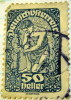 Austria 1919 New Republic 50h - Used - Gebruikt