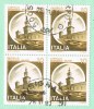 Italia 1980 Quartina Castelli D´Italia £. 10 Sass. 1505 Usato Sicuro - Blocchi & Foglietti