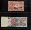 ITALIA REGNO ITALY KINGDOM 1924 1925 V.E.III ESPRESSI SERIE COMPLETA SOPRASTAMPATA COMPLETE SET SURCHARGED MNH - Express Mail