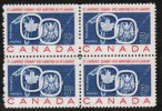 CANADA   Scott #  387**  VF MINT NH Blk. Of 4 - Unused Stamps