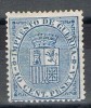 Impuesto De Guerra 1874, 10 Cts Azul, Num  142 * - Impuestos De Guerra