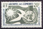 Comores French Ultramarine 1958 Yvert 15, 10th Ann. Human Rights, MNH - Altri & Non Classificati