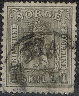 Norvège - 1867 - Y&T N° 11 Oblitéré - Usati