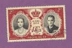 MONACO TIMBRE N° 474 OBLITERE MARIAGE PRINCIER - Usati