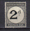 AP1424 - NORTHERN RHODESIA 1929,  TASSE  Yvert N. 2  *  Mint - Nordrhodesien (...-1963)