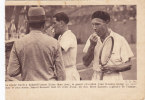 Cpa  Roland Garros Coupe Davis Le Grand Champion Jean Borotra Marcel Bernard Rene Lacoste Capitaine De L Equipe - Tennis