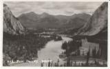 Bow Valley Banff AB Canada, Mountain Scene National Park, C1920s Vintage Real Photo Postcard - Banff