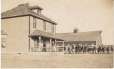 Sascatchewan  Canada Unknown Town Farm View, Architecture, Horses, 1910 Vintage Real Photo Postcard - Autres & Non Classés