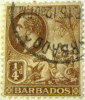 Barbados 1912 Seal Of The Colony 0.25d - Used - Barbades (...-1966)