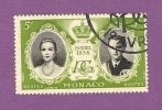 MONACO TIMBRE N° 476 OBLITERE MARIAGE PRINCIER - Oblitérés