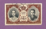 MONACO TIMBRE N° 477 OBLITERE MARIAGE PRINCIER - Oblitérés