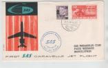 Denmark First SAS Caravelle Jet Flight Copenhagen - Madrid 30-5-1960 - Storia Postale