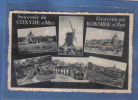 Carte Postale Coxyde Sur Mer  Le Petit Train  Le Moulin  Le Rond-point Les Tennis Trés Beau Plan - Autres & Non Classés