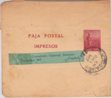 ARGENTINA - 1912 - BANDE JOURNAL ENTIER POSTAL De BUENOS AIRES Pour Le CONSULAT GENERAL ALLEMAND - Interi Postali