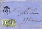 N°20 2X - THURN UND TAXIS Altbrief Mit Inhalt   FRANFURT 1864 - Lettres & Documents