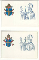 1981 Vaticano 2 Cartoline Postali Lire 150 E 200 "Giovanni Paolo II" - FDC - Postwaardestukken