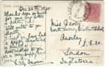 TP CON MAT ALGECIRAS CADIZ 1920 SOBRE SELLO ALFONSO XIII (ROTO) POSTAL DE PORT SAID - Lettres & Documents