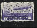 COLONIE ITALIANE CIRENAICA 1933 CROCIERA ZEPPELIN LIRE 5 TIMBRATO USED - Cirenaica