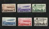 CIRENAICA 1933 POSTA AEREA AIR MAIL CROCIERA ZEPPELIN CRUISE SERIE COMPLETA COMPLETE SET MNH - Cirenaica