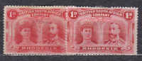 AP1455 - RHODESIA Compagnia , Yvert N. 22 : Due Nuance * Difettosi - Other & Unclassified