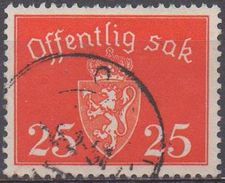 NORVEGE  Service N°27__OBL VOIR SCAN - Dienstzegels