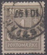 NORVEGE  Timbre-taxe  N°1__OBL VOIR SCAN - Used Stamps