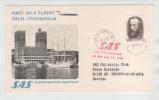 Norway First SAS DC-9 Flight Oslo - Stockholm 13-7-1968 Nice Card - Lettres & Documents