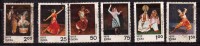 India Used 1975, Set Of 5, Dance, Culture - Usati