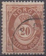 NORVEGE  N°42__OBL VOIR SCAN - Usati