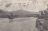 Cpa   07 Ardeche Le Teil Le Pont Suspendu Sur Le Rhone   (PG) - Le Teil