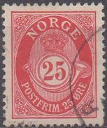 NORVEGE  N°95__OBL VOIR SCAN - Usati