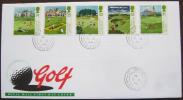 1994 UNITED KINGDOM FDC 250 YEARS OF GOLF SENT REGISTERED FROM ST. ANDREWS - Golf