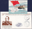 RUSSIA,24th ANTARCTIC EXPEDITION, COVER + STAMP - Storia Postale