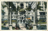 U.S.A. - CALIFORNIA - SAN DIEGO - Electric Fountain, Plaza Park, U.S. Grant Hotel In Background (1935) - San Diego