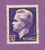 MONACO TIMBRE N° 344 OBLITERE PRINCE RAINIER III 50C VIOLET - Gebruikt